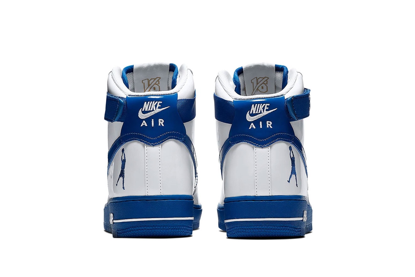 Nike Air Force 1 High Rude Awakening Rasheed Wallace release first look sneakers blue white nba Detroit 