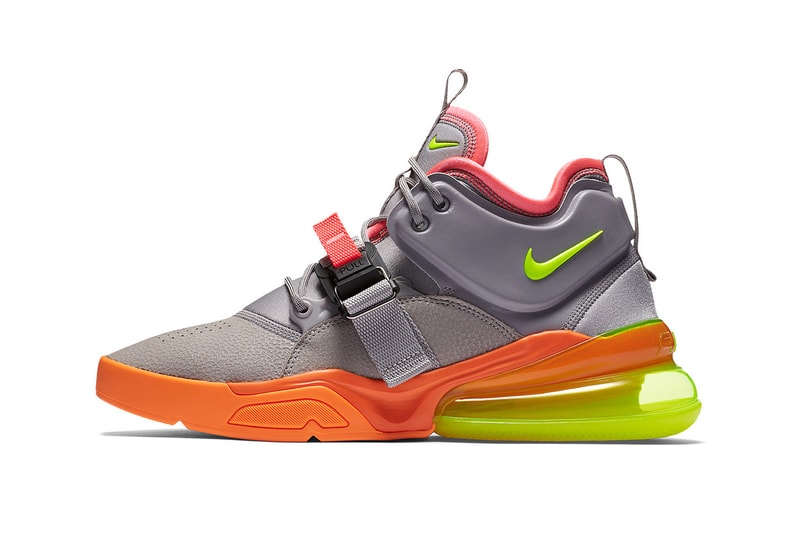 Nike Air Force 270 Sherbet nike sportswear footwear 2018 grey volt orange pink spring summer release date info drop shoes sneakers