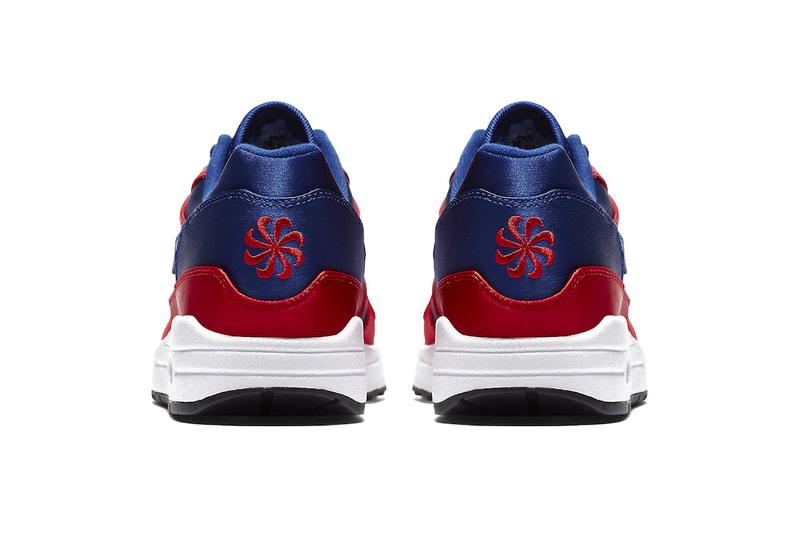 Nike Air Max 1 Satin Pack Red Blue Blue Mint Black sneakers footwear