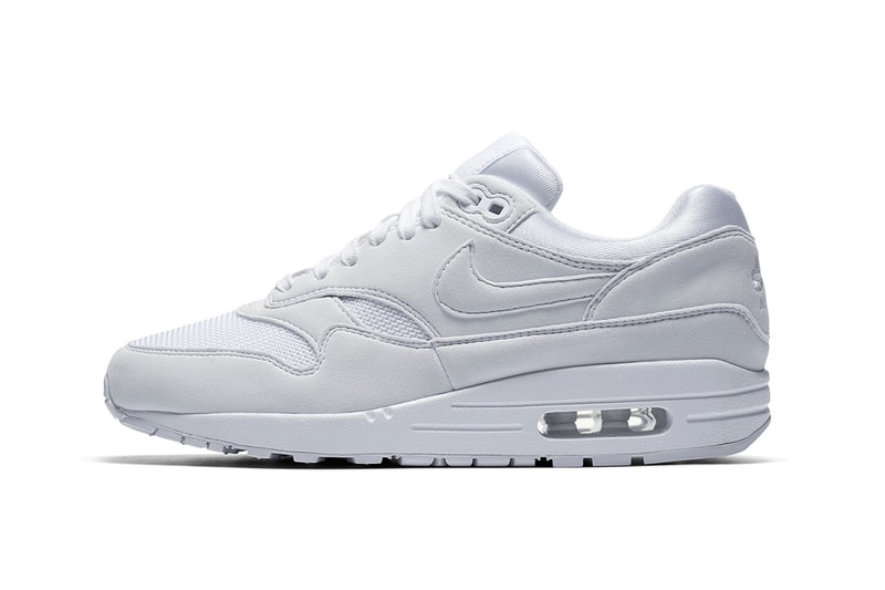 Nike Air Max 1 WMNS Triple White nike sportswear footwear 2018 may release date info drop sneakers shoes footwear