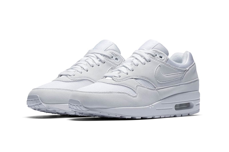 Nike Air Max 1 WMNS Triple White nike sportswear footwear 2018 may release date info drop sneakers shoes footwear
