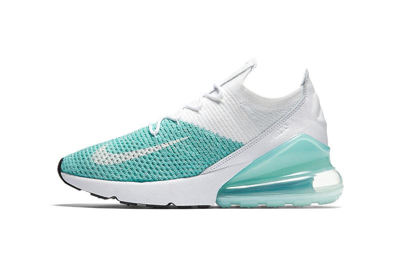 Nike Air Max 270 Flyknit WMNS Igloo clear emerald april 12 2018 release date info drop AH6803 301