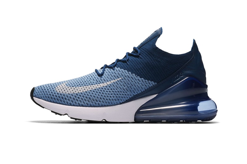 Nike Air Max 270 Flyknit Work Blue footwear nike sportswear 2018 april release date info drop sneakers shoes footwear