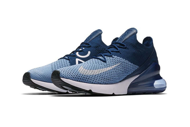 Nike Air Max 270 Flyknit Work Blue footwear nike sportswear 2018 april release date info drop sneakers shoes footwear
