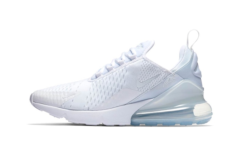 Nike Air Max 270 WMNS triple white footwear 2018 april release date nike sportswear 12 info drop shoes sneakers