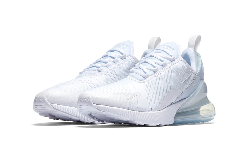 Nike Air Max 270 WMNS triple white footwear 2018 april release date nike sportswear 12 info drop shoes sneakers
