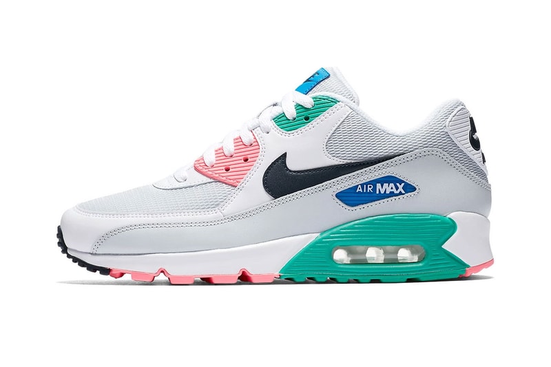 Nike Air Max 90 Summer Sea release info white pink green blue grey