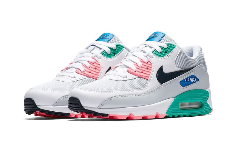 Nike Air Max 90 Summer Sea release info white pink green blue grey