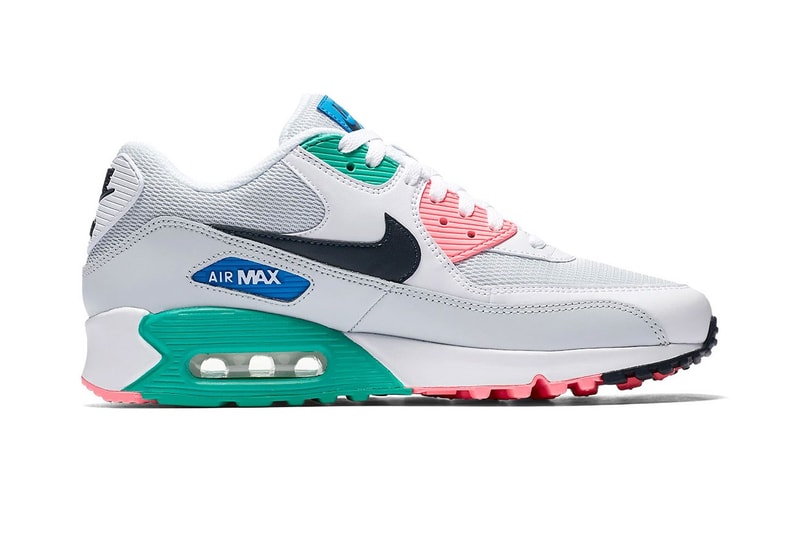 Nike Air Max 90 Summer Sea release info white pink green blue grey