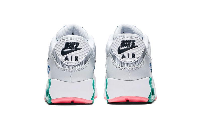 Nike Air Max 90 Summer Sea release info white pink green blue grey