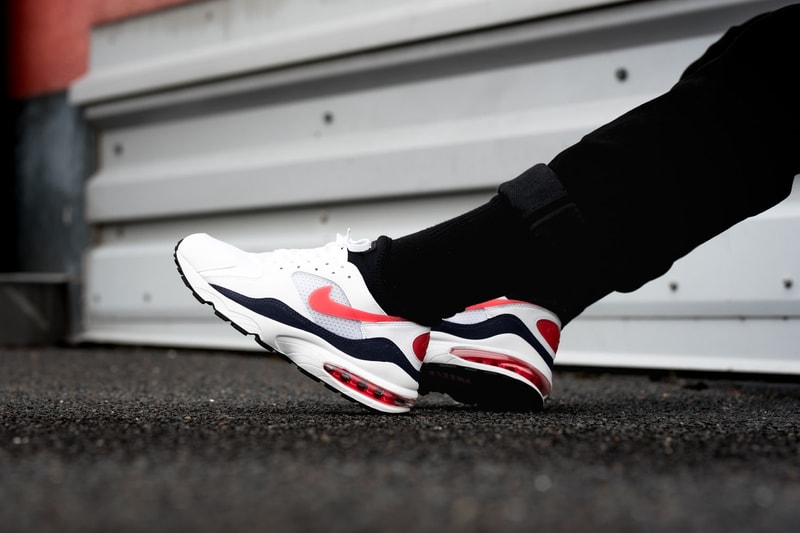 Nike Air Max 93 Habanero Red on foot footwear nike sportswear 2018 release date info drop sneakers shoes footwear