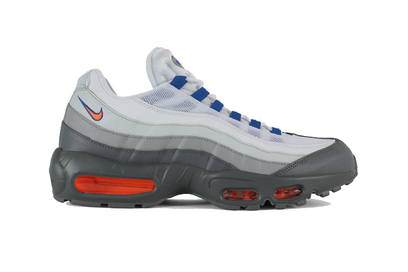 Nike Air Max 95 essential Cool Grey Total Orange White blue navy royal new york mets villa 2018 #749766-033 knicks