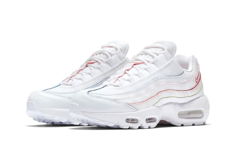 Nike Air Max 95 In White W Red Blue Orange Hypebeast