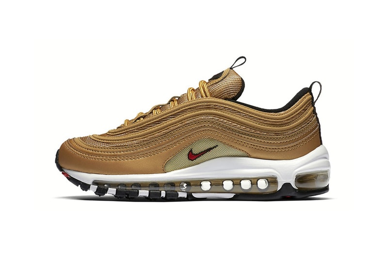 Nike Air Max 97 Metallic Gold Re Release 2018 retro may 17 date info drop sneakers shoes footwear