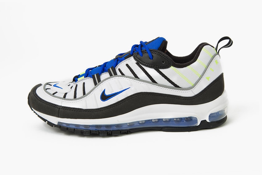 Nike Air Max 98 "Racer Blue" release info date drop price purchase sneaker May 2018