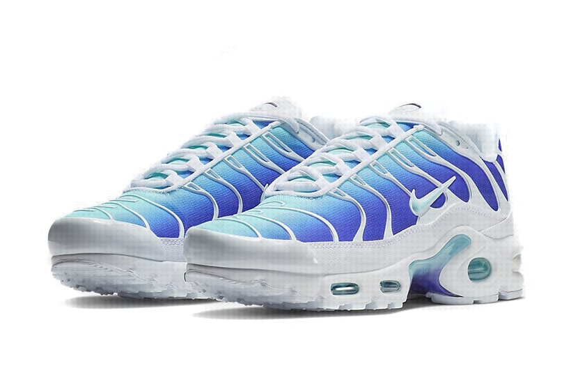 Nike Air Max Plus Blue White gradient Release 2018 Sneakers Shoes Footwear