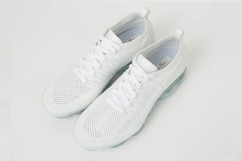 Nike Air VaporMax Flyknit 2.0 "Triple White" release spring swoosh