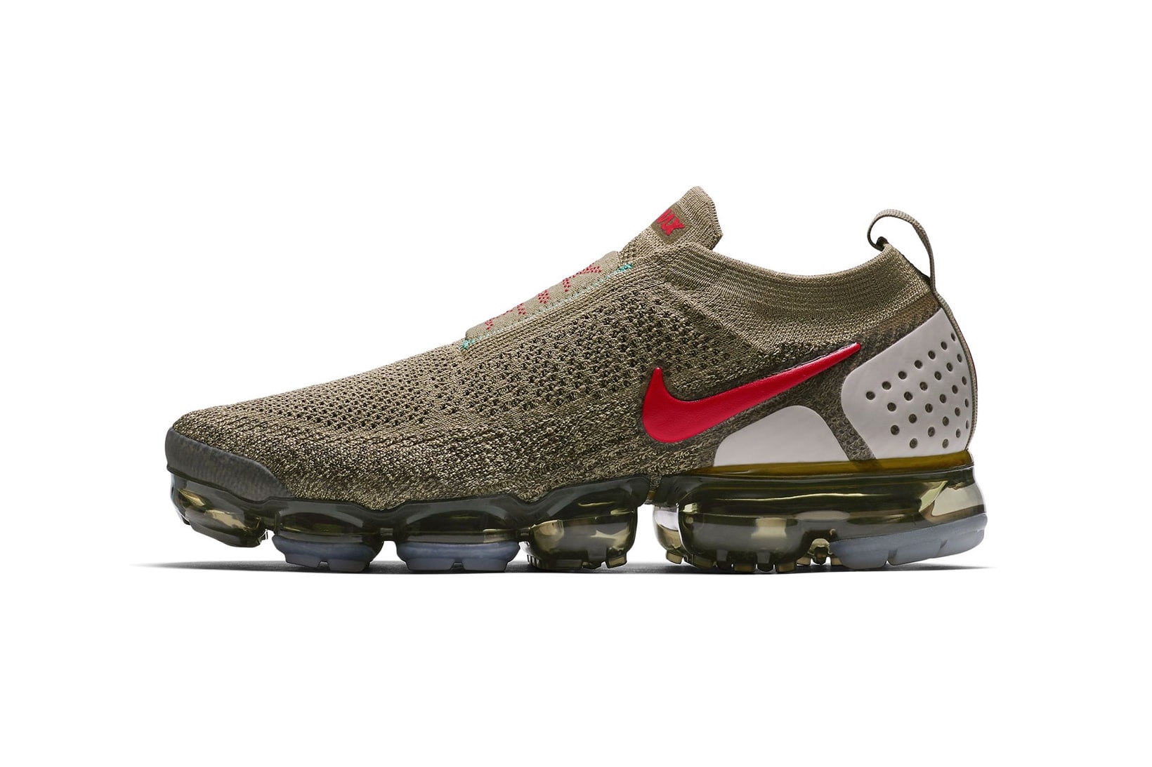Nike Air VaporMax Moc 2 Olive Red spring summer april 2018 release date info drop sneakers shoes footwear