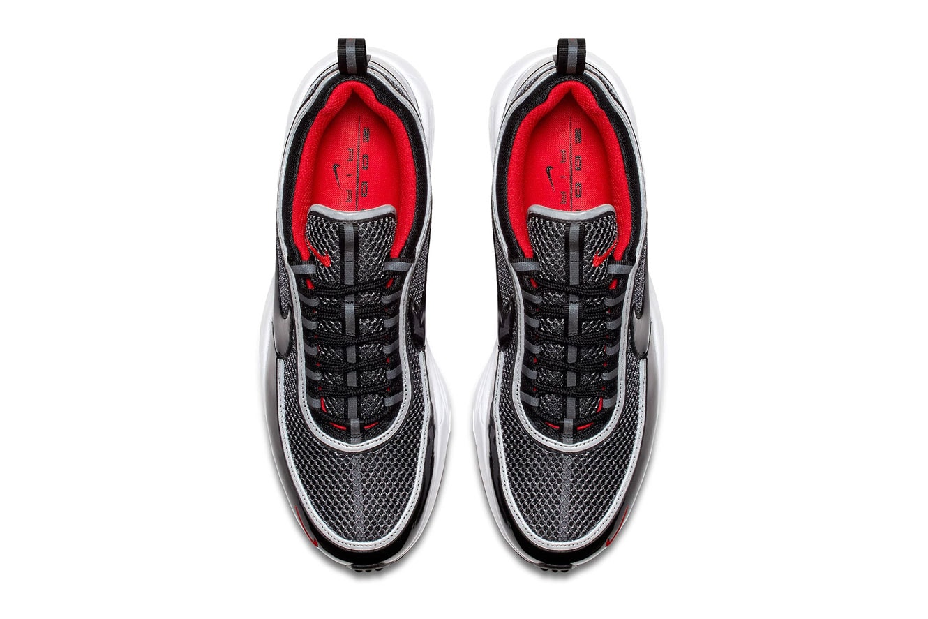 Nike Zoom Spiridon patent Black University Red release date info purchase