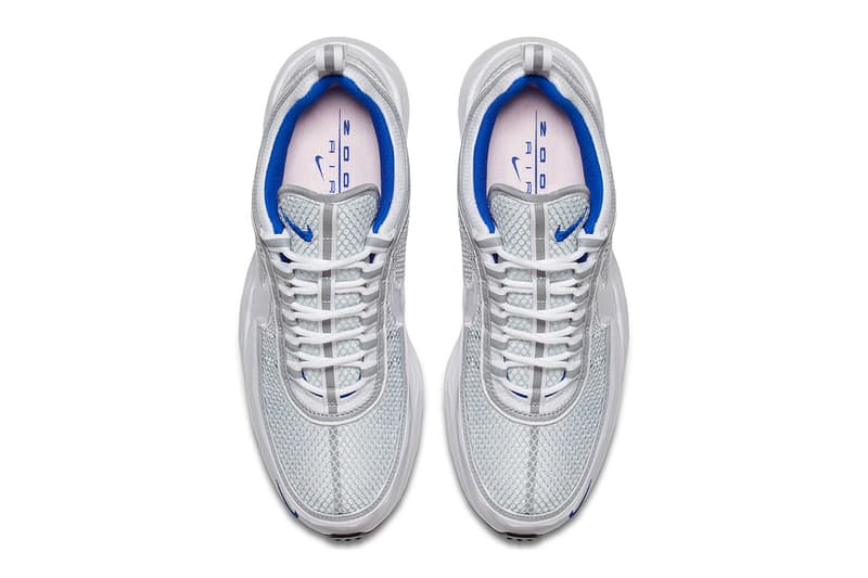 Nike Air Zoom Spiridon "White/Platinum Blue" release date info purchase