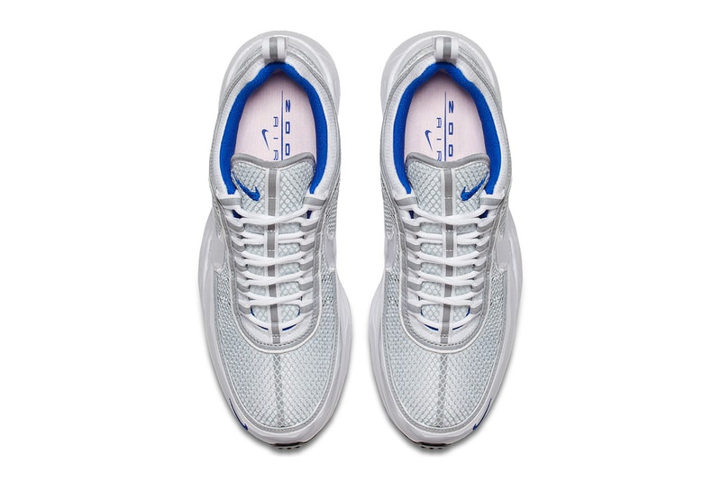 Nike Air Zoom Spiridon "White/Platinum Blue" release date info purchase