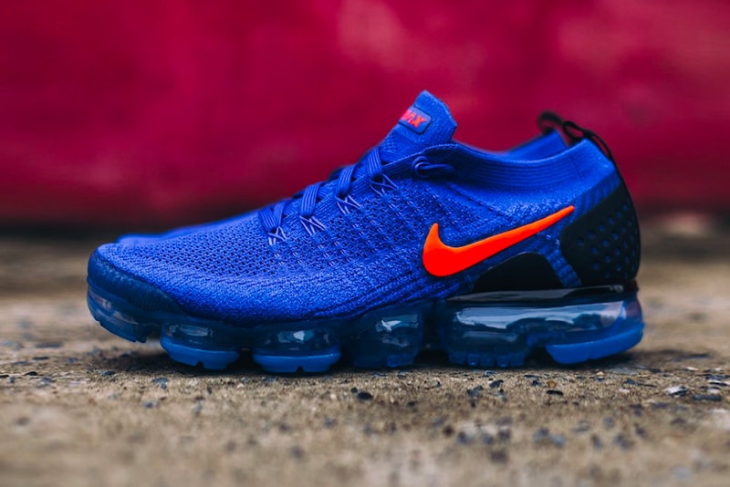 Nike VaporMax 2 "Knicks" Release new York Kicks basketball racer blue Total Crimson