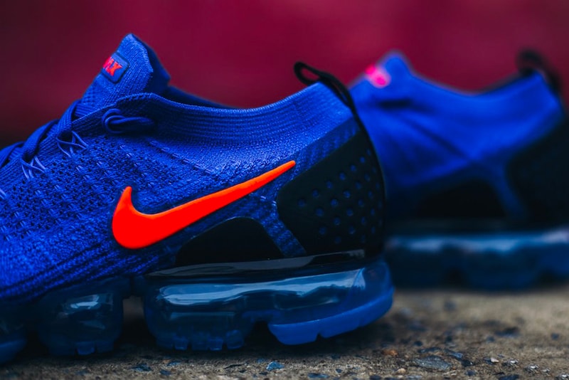 Nike VaporMax 2 "Knicks" Release new York Kicks basketball racer blue Total Crimson