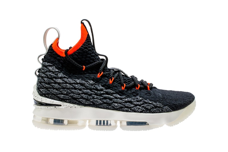 Nike LeBron 15 Black Sail Bright Crimson may 3 2018 release date info drop sneakers shoes footwear