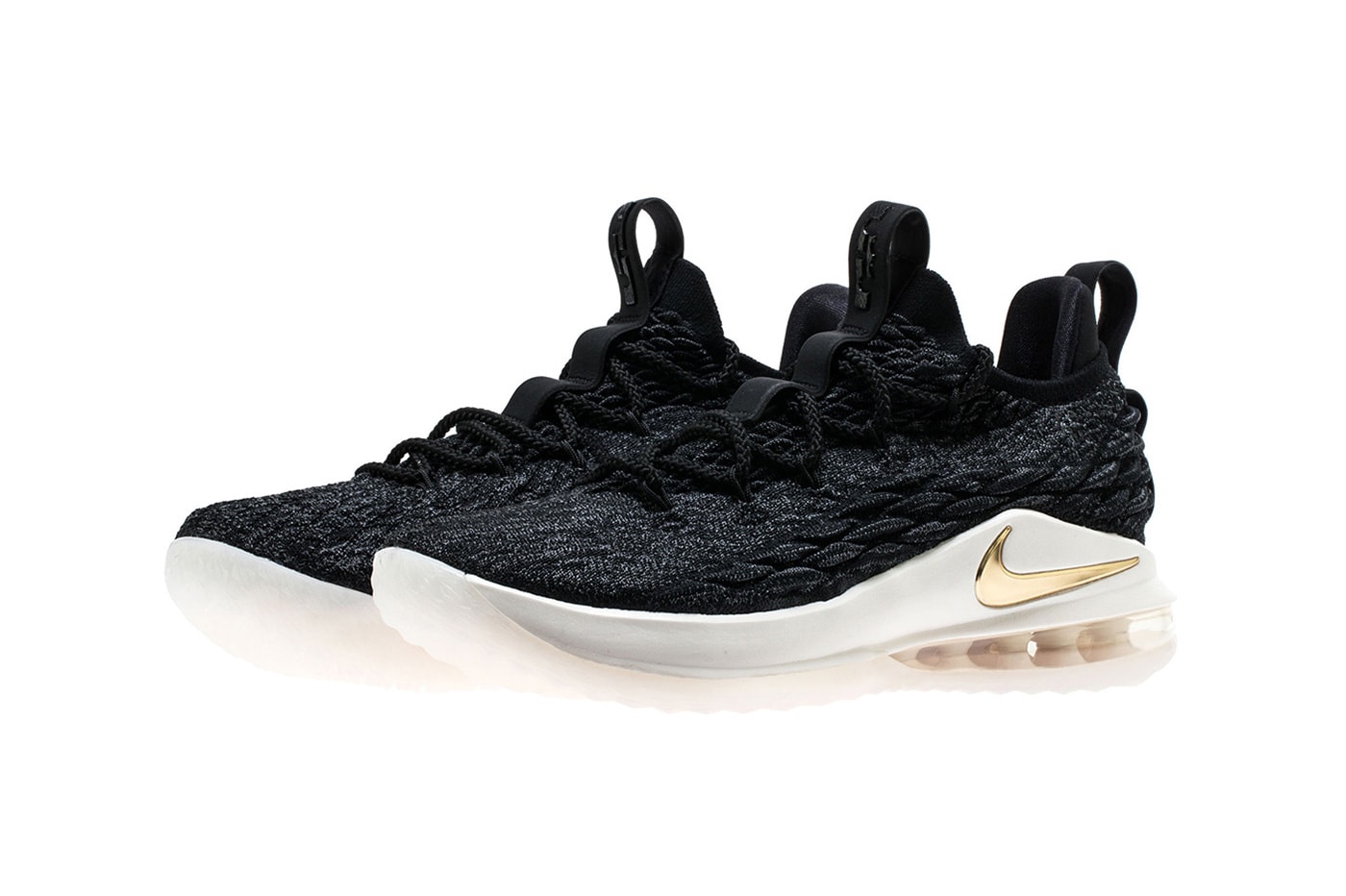 Nike Lebron 15 Low in Black u0026 Gold | Hypebeast