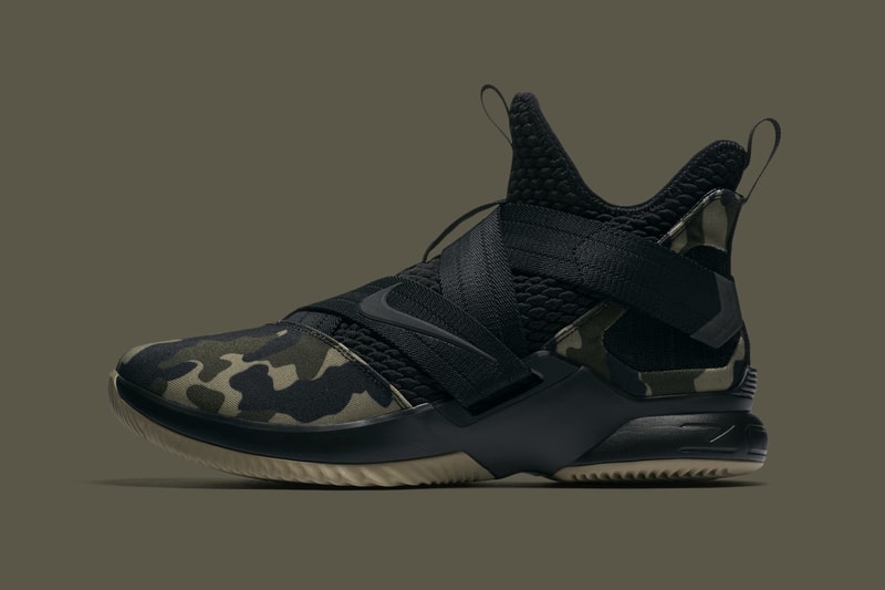 Nike LeBron Soldier 12 "Hazel Rush" Release official look camo strive for greatness camo king james basketball