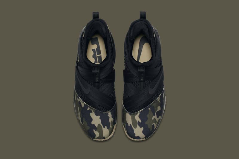 Nike LeBron Soldier 12 "Hazel Rush" Release official look camo strive for greatness camo king james basketball