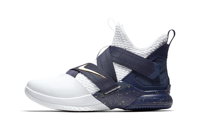 lebron soldier 12 white and gold