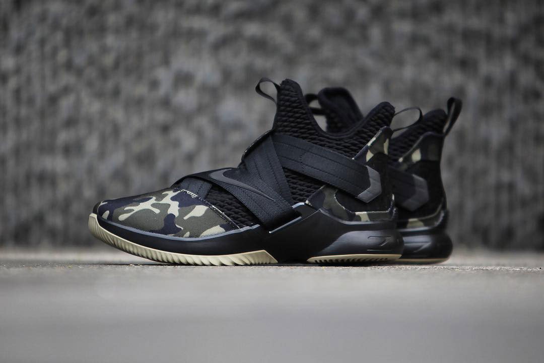Nike LeBron Soldier 12 Strive For Greatness military camo Release info purchase LeBron James