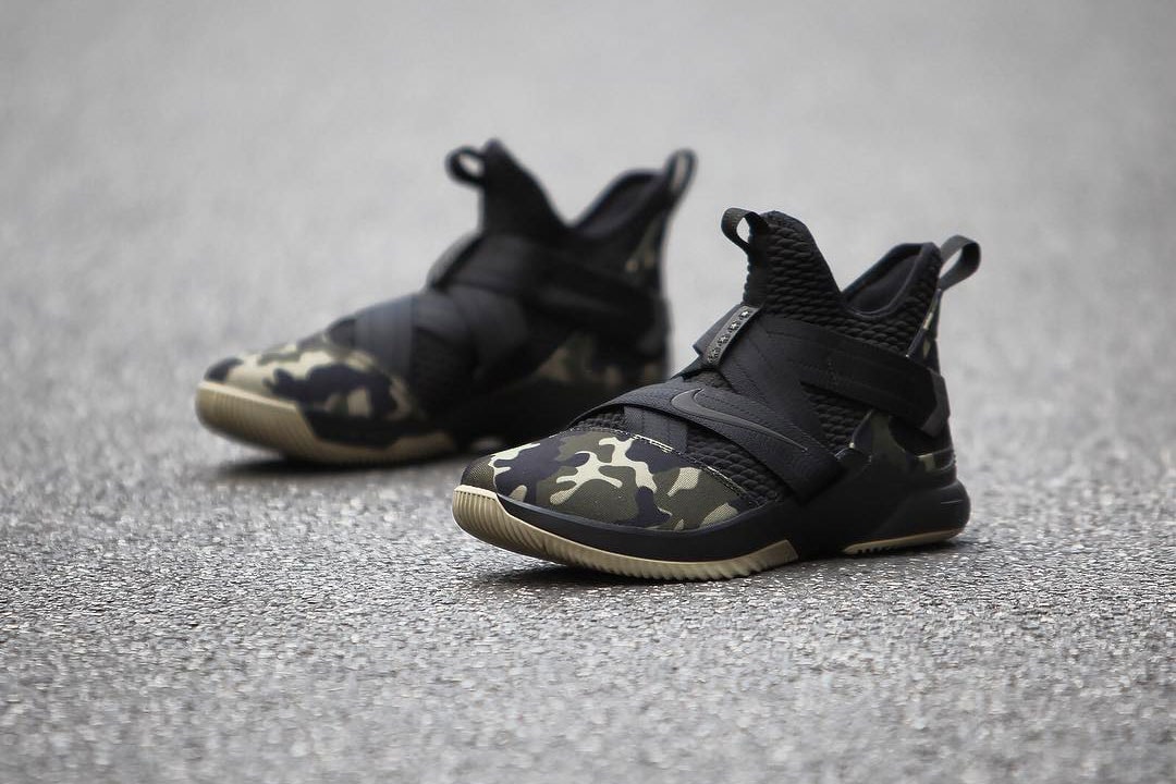 Nike LeBron Soldier 12 Strive For Greatness military camo Release info purchase LeBron James