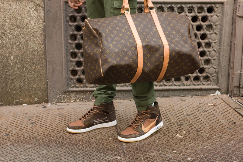 Nike x Off-White x Louis Vuitton Air Jordan 1 Customs Monogram $4000 USD Virgil Abloh CeezeMC Relevant Customs release details 1 of 10 sneakers footwear how to buy information