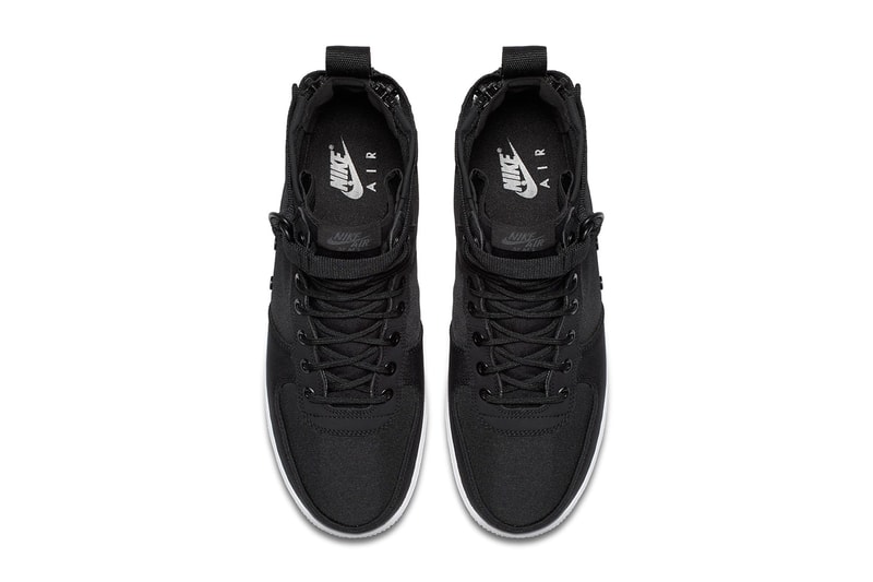Nike SF-AF1 Mid Black Nylon white sole release date info purchase price drop footwear 2018 spring summer sportswear