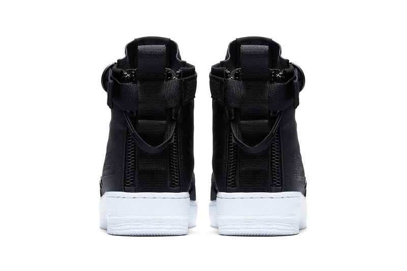 Nike SF-AF1 Mid Black Nylon white sole release date info purchase price drop footwear 2018 spring summer sportswear