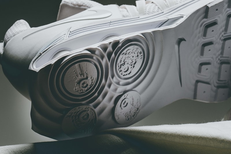 Nike Shox Gravity Triple White Colorway Clean Monochrome Invincible how to buy cop purchase sneakers trainer 2000s footwear style