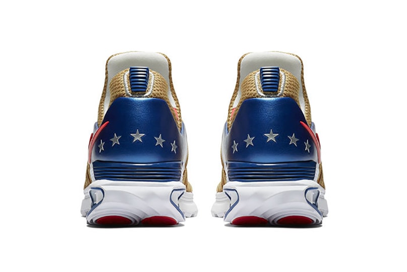 Nike Shox Gravity USA Closer Look Shoes Kicks Trainers Sneakers Gold Blue Red Silver Stars five For Sale Availability Purchase Information