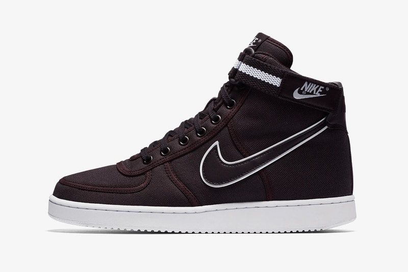 Nike Vandal High Supreme Burgundy Ash '80s retro sneaker