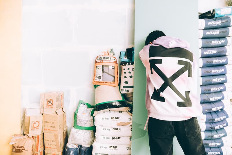 Off-White™ Tokyo IN ORDER Customization Pop-up aoyama japan t-shirt hoodie coat pants distressed print number alphabet letter exclusive limited april 27 may 6 2018 drop release virgil abloh exclusive