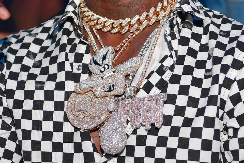 Check out Offset's $100,000 USD Rain Drop Chain | Hypebeast