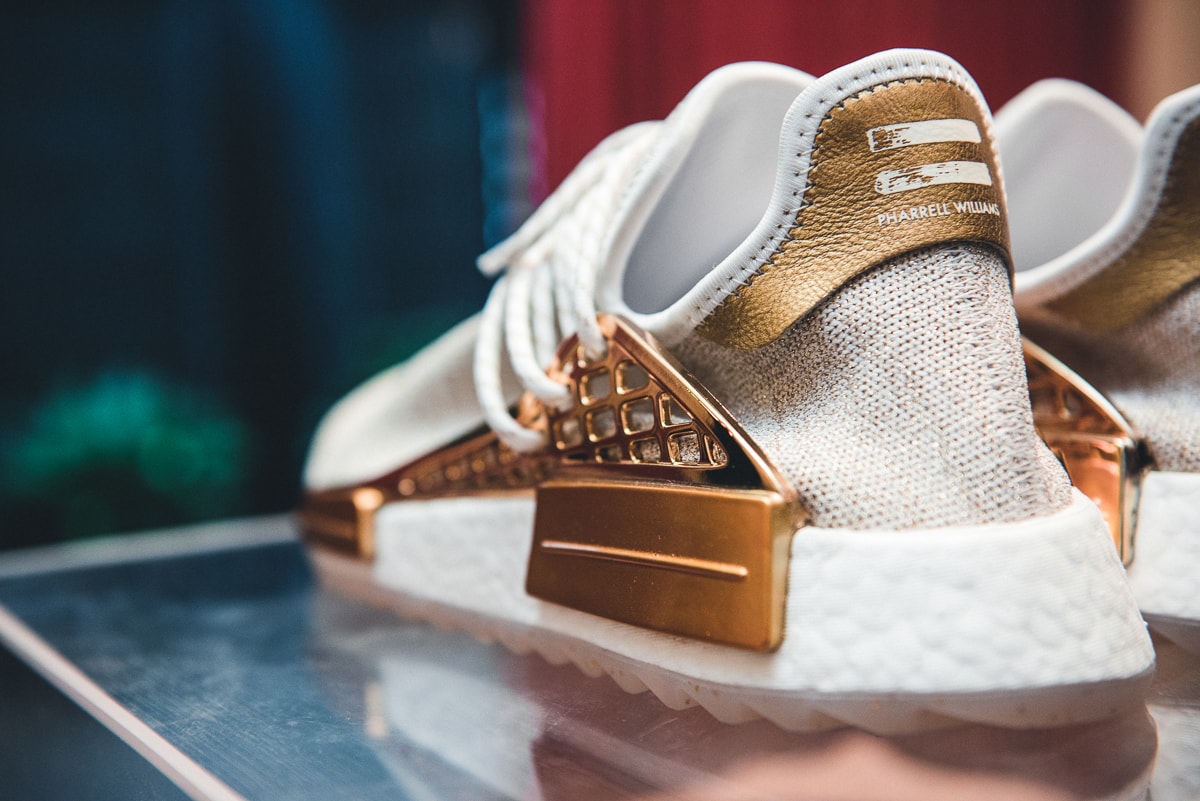Pharrell x adidas NMD Hu China Exclusive Pack Metallic Gold Friends and Family