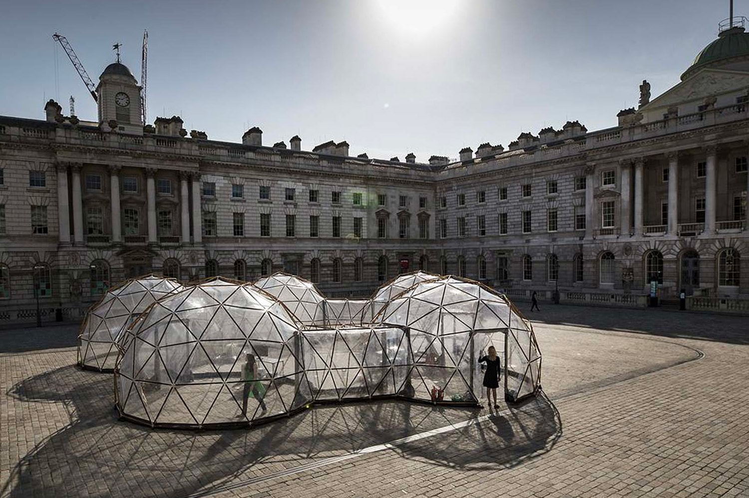 Pollution Pods Installation Michael Pinksy London Somerset House environment climate change contaminated cities Norway London New Delhi Beijing São Paulo