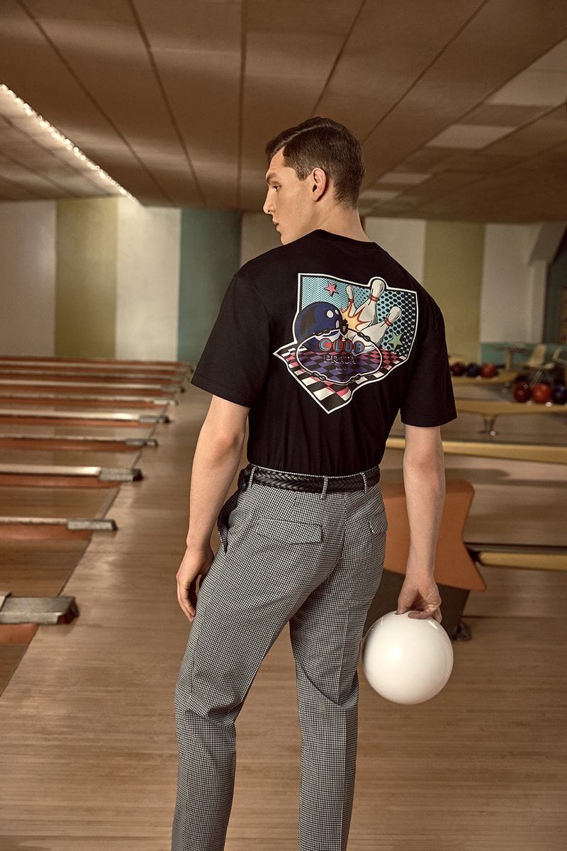 Prada x MR PORTER 2018 Lookbook Collaboration Bowling Inspired Collection Capsule Collaboration For Sale Availability Pricing Release Information