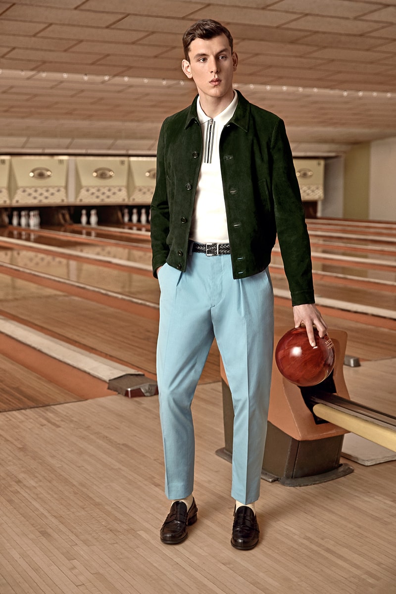 Prada x MR PORTER 2018 Lookbook Collaboration Bowling Inspired Collection Capsule Collaboration For Sale Availability Pricing Release Information
