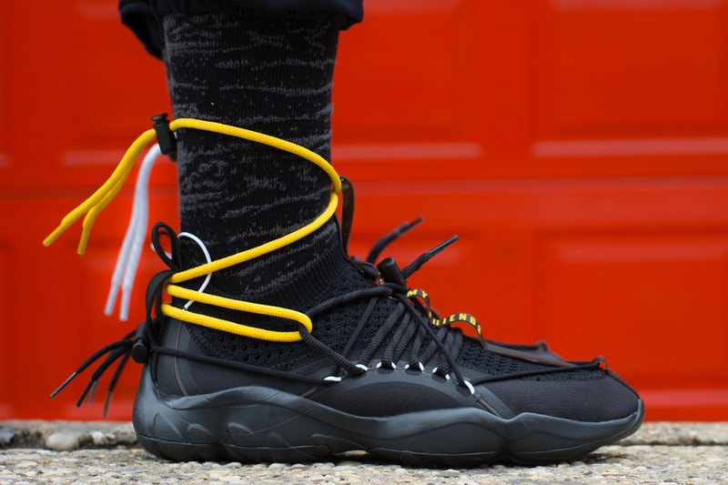 Pyer Moss Reebok DMX Fusion Experiment Friends Family black yellow 2018 sneakers shoes footwear