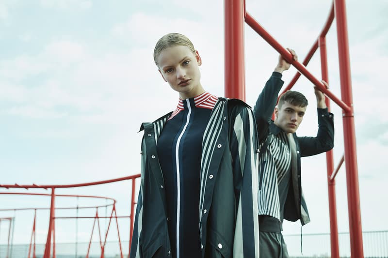 RAINS LTD. Spring/Summer 2018 Lookbook Collection Stripes rain jackets backpacks purchase how to buy release details web store