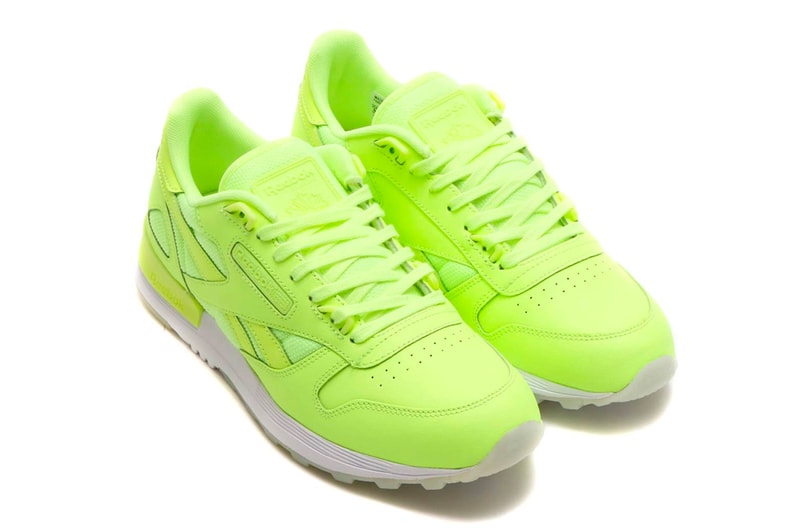 Reebok Classic Leather 2.0 Glow In The Dark Pack Release Neon Volt White Black