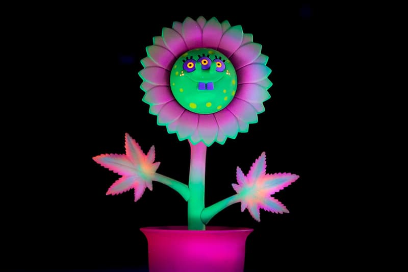 Ron English Compound SpongeBob Ganja Grin Sculpture Made By Monsters Set Free